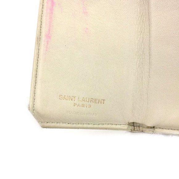 0404188 Saint Laurent Cassandra Leather Mini Trifold Wallet - Picture 8 of 8